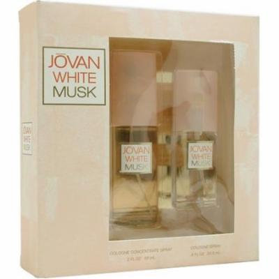 Jovan White Musk By Jovan For Women. Set-cologne Spray 2 Ounces & Cologne Spray .8 Ounces