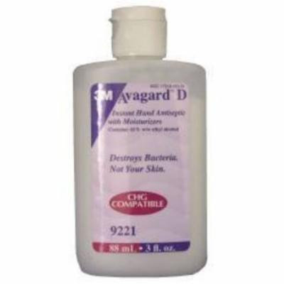 3M Hand Sanitizer with Moisturizers Avagard D 3 oz. Ethyl Alcohol, 61% Flip-top Bottle (#9221, Sold Per Case)