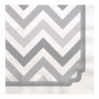 Chevron Gray - Luncheon Napkins (16 count)