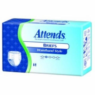 Incontinent Brief Attends Briefs 10 Tab Closure Medium Disposable Heavy Absorbency (#BRW102088, Sold Per Case)