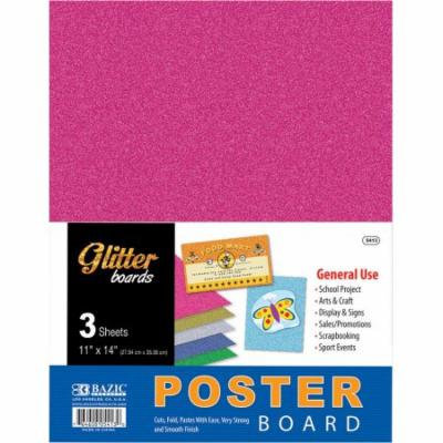 Bazic Glitter Poster Board (3 Pack)