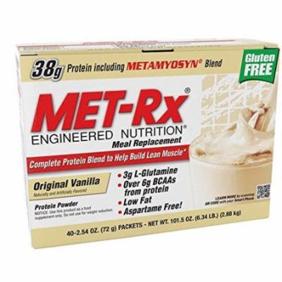 MET-Rx Original Meal Replacement Original Vanilla, 40 count (2.54 ounce packets)