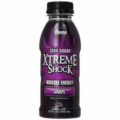 Ansi Xtreme Shock RTD Energy Drink, Grape, 12 oz., 12 Count