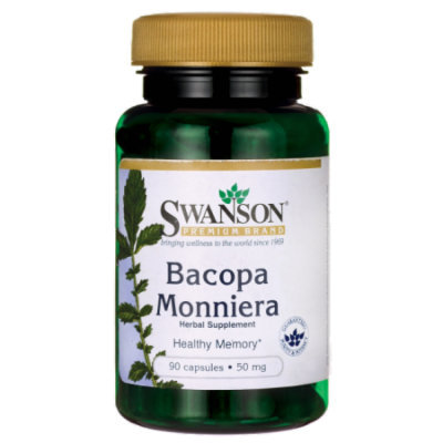 Swanson Bacopa Monniera 10:1 Extract 50 mg 90 Caps