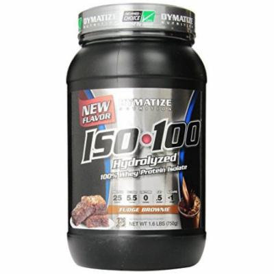 Dymatize Nutrition, ISO-100, Fudge Brownie, 1.6 Pound ( 726g)
