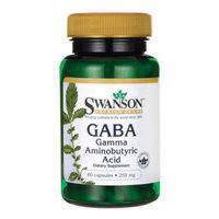 Swanson Gaba Gamma Aminobutyric Acid 250 mg 60 Caps