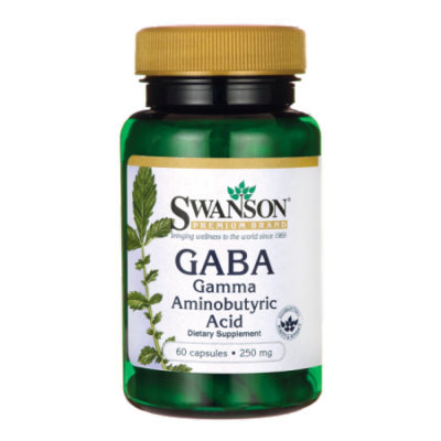 Swanson Gaba Gamma Aminobutyric Acid 250 mg 60 Caps