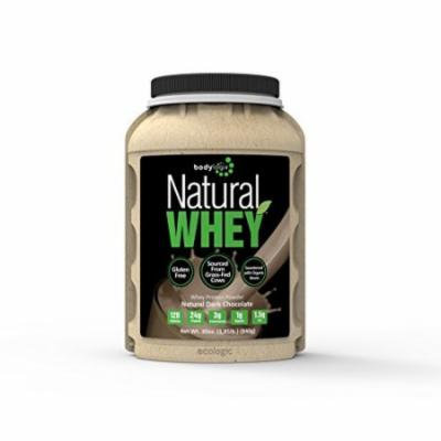 Bodylogix Natural Whey Protein Nutrition Shake, Natural Dark Chocolate, 1.85 Pound