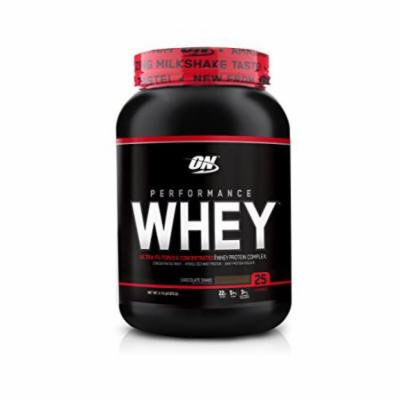Optimum Nutrition Performance Whey Diet Supplements, Chocolate Shake, 2.15 Pound