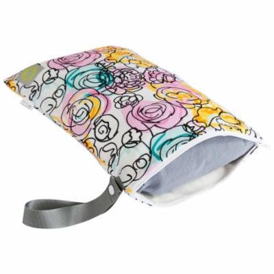 Itzy Ritzy Travel Happens Sealed Wet Bag - Watercolor Bloom