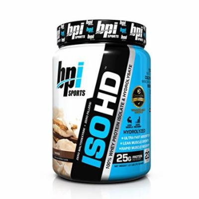 BPI Sports ISO HD 100% Whey Protein Isolate and Hydrolysate Powder, S'mores, 1.61 Pound