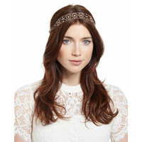Jennifer Behr Filippa Swarovski& Head Wrap, Antique Gold