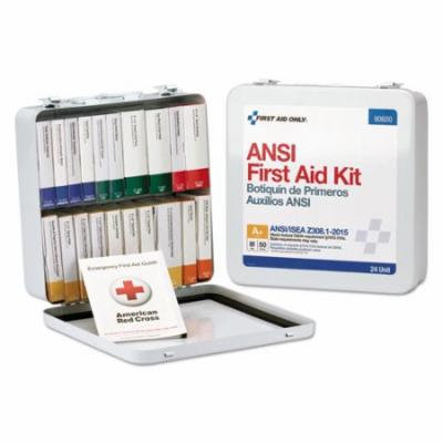 First Aid Only ANSI Class A Weatherproof First Aid Kit for 50 People, 24 Pieces
