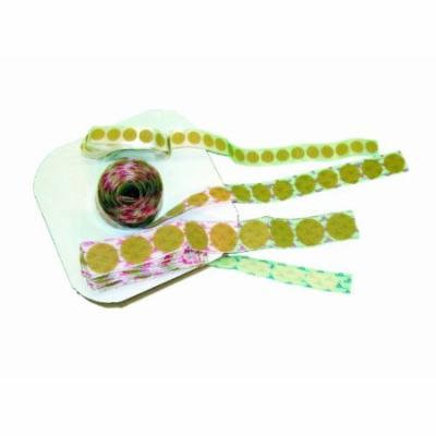 Velcro self-adhesive tabs, circular 1-3/8