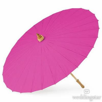 Weddingstar 43017-50 Paper Parasol - Raspberry