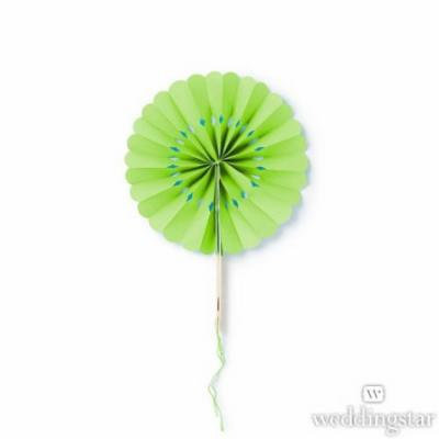 Weddingstar 43010-03 Paper Wheel Fan - Green