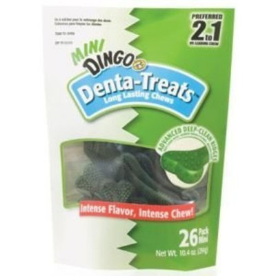 Dingo Denta-Treats Long-Lasting Mini Chews, 26-Pack, 10.09-Ounce