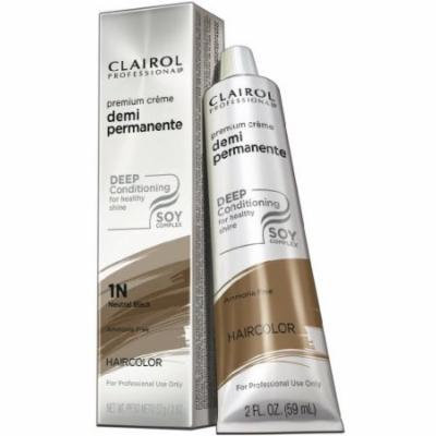 Clairol Premium Crème Demi Permanent Hair Color - #1N Neutral Black 2 oz. (Pack of 6)