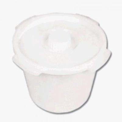 Lumex 6691 Everyday Commode Pail with Cover, 7 quart (Pack of 6)