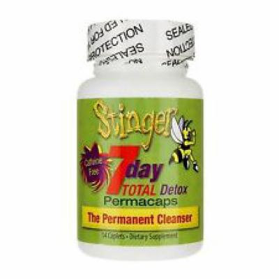 2 Bottles Stinger 7 Day Total Detox Perma Caps - 2/6 Panel Drug Tests include...