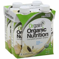 Orgain Organic Nutrition Sweet Vanilla Bean Complete Protein Shake, 11 fl oz, 4 Pack, (Pack of 12)