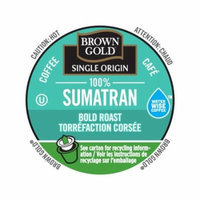 Brown Gold Coffee 100% Sumatran, RealCup Portion Pack For Keurig Brewers, 96 Count