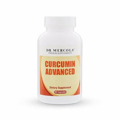 Dr. Mercola Curcumin Advanced - 90 Capsules - 500 mg MicroActive Curcumin Per Capsule - Sustained Release For Maximum Absorption