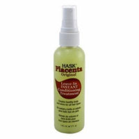 Hask Placenta No-Rinse Instant Hair Repair Treatment 5 oz (Pack of 6)