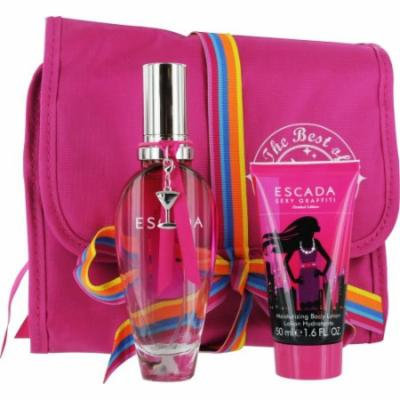 Escada Sexy Graffiti Set-Edt Spray 1.7 Oz & Body Lotion 1.7 Oz & Pouch