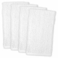 Barmop Towel-Color:White,Quantity:Set of 4