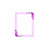 Great Papers 972790 Pink Orchids Letterhead - 80 Sheets/Pack
