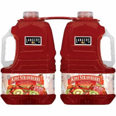 Langers Kiwi Strawberry Juice Cocktail, Set of Two 3 Liter Bottles