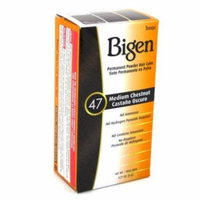 Bigen Powder Hair Color #47 Medium Chestnut .21 oz. (3-Pack) with Free Nail File