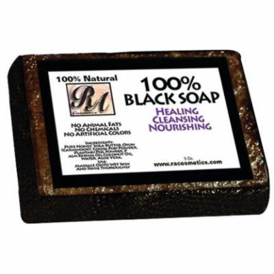 RA Cosmetics 100% African Black Soap 5 oz.