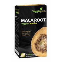 VeggieGold Maca Root Veggie Capsules, 60 Count