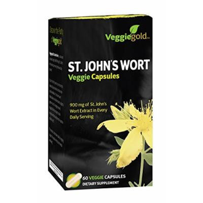 VeggieGold St. John's Wort Veggie Capsules, 60 Count