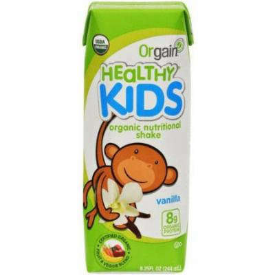 Orgain Healthy Kids Organic Vanilla Shake, 8.25 fl oz, (Pack of 12)