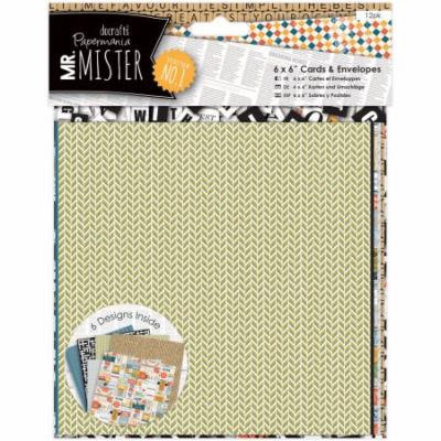 Papermania Mr. Mister Cards W/Envelopes 6