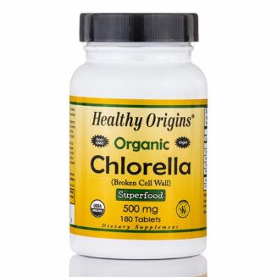 Organic Chlorella 500 mg - 180 Tablets by Healthy Origins