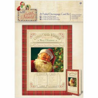 Papermania Letter To Santa A5 Decoupage Card Kit-Foiled Naughty & Nice