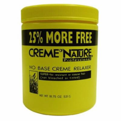 Cream of Nature No Base Relaxer 18.75 oz. - Super Bonus 18.75 oz. (Pack of 6)