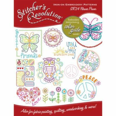 Stitcher's Revolution Iron-On Transfers-Flower Power
