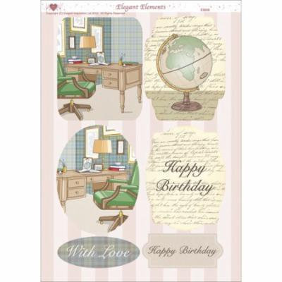 3D Die-Cut Decoupage Sheet 8.3