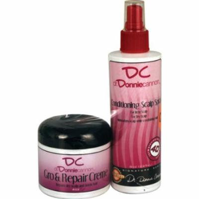 Donnie's Conditioner Scalp Spray with Gro Cream 8 oz. (Pack of 2)