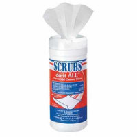 Germicidal Cleaner Wipes, White ,Scrubs, 98035