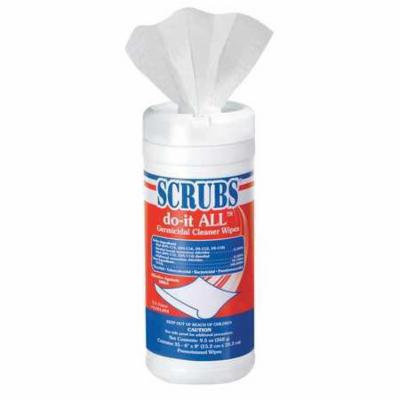 Germicidal Cleaner Wipes, White ,Scrubs, 98035