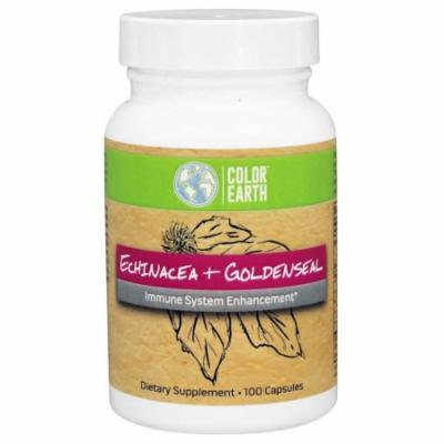 Color Earth - Echinacea and Goldenseal - 100 Capsules