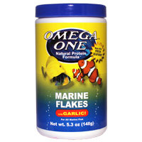 Omega One Marine Flakes with Garlic, 5.3 oz.