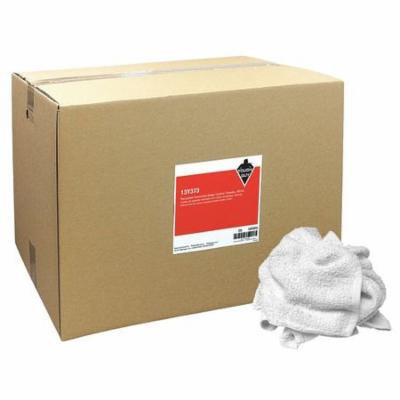 Tough Guy 13Y373 14 x 17 White Recycled Cotton Towels Cloth Rag