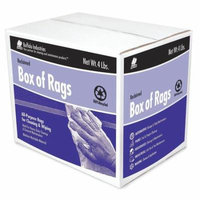 BUFFALO 10060 Cloth Rag, Rcycld Cottn Sweats, 4 lb.Box